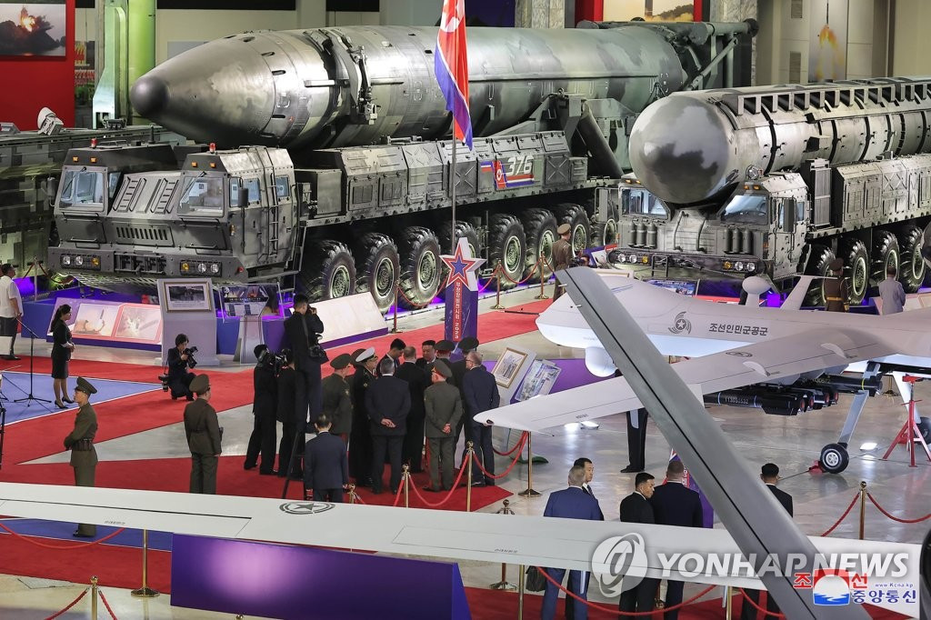 Triển lãm vũ khí ở Bình Nhưỡng ngày 27/7. (Ảnh: KCNA)