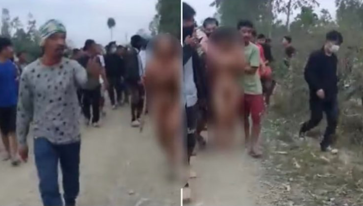 Hai cô gái bị đám đông đàn ông ép ra cánh đồng để cưỡng hiếp tập thể và sát hại. (Ảnh từ clip) Hai cô gái bị đám đông đàn ông ép ra cánh đồng để cưỡng hiếp tập thể và sát hại. (Ảnh từ clip)