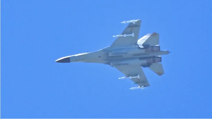 Một máy bay của Không quân Trung Quốc. (Ảnh: Getty) Một máy bay của Không quân Trung Quốc. (Ảnh: Getty)