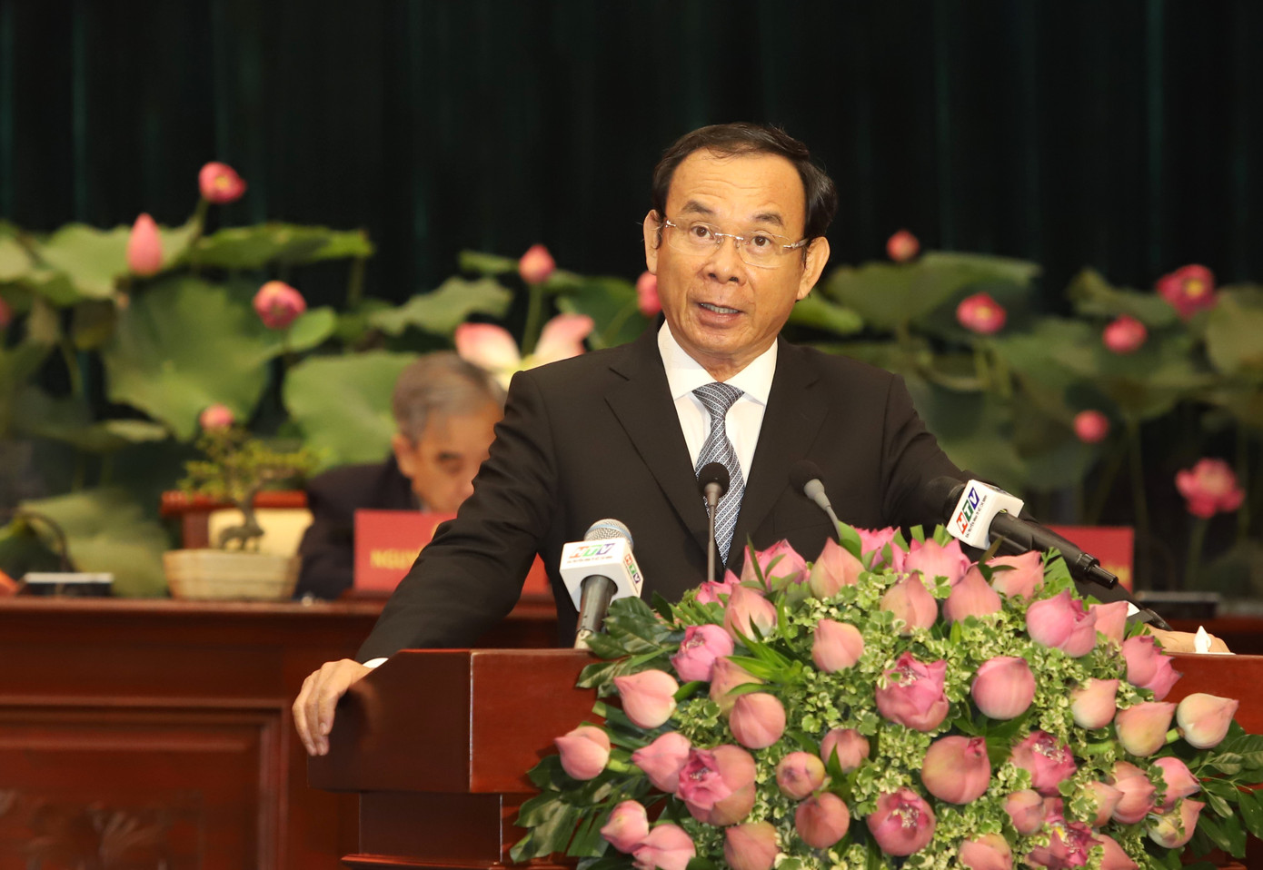 Bí thư Thành uỷ TPHCM Nguyễn Văn Nên phát biểu tại Đại hội.