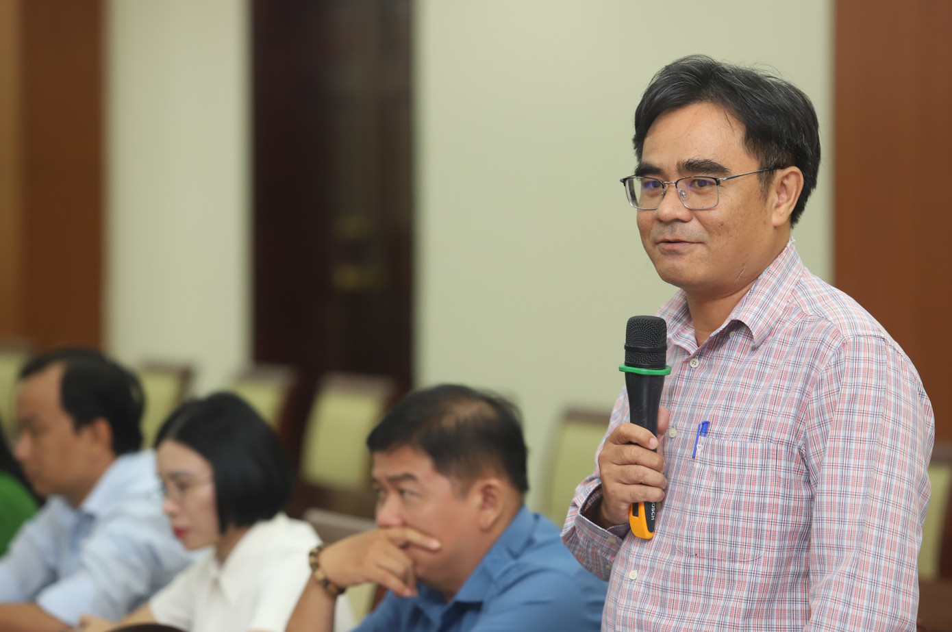 PGS.TS Nguyễn Đức Lộc nêu ý kiến. Ảnh: Ngô Tùng PGS.TS Nguyễn Đức Lộc nêu ý kiến. Ảnh: Ngô Tùng