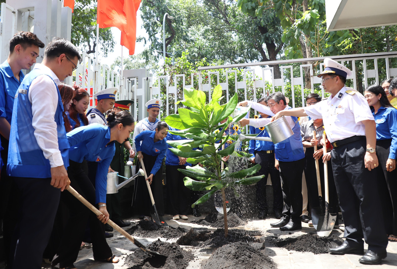Cây bàng vuông là món quà nghĩa tình được cán bộ, chiến sĩ đảo Trường Sa gửi tặng đoàn đại biểu TPHCM. Cây bàng vuông là món quà nghĩa tình được cán bộ, chiến sĩ đảo Trường Sa gửi tặng đoàn đại biểu TPHCM.
