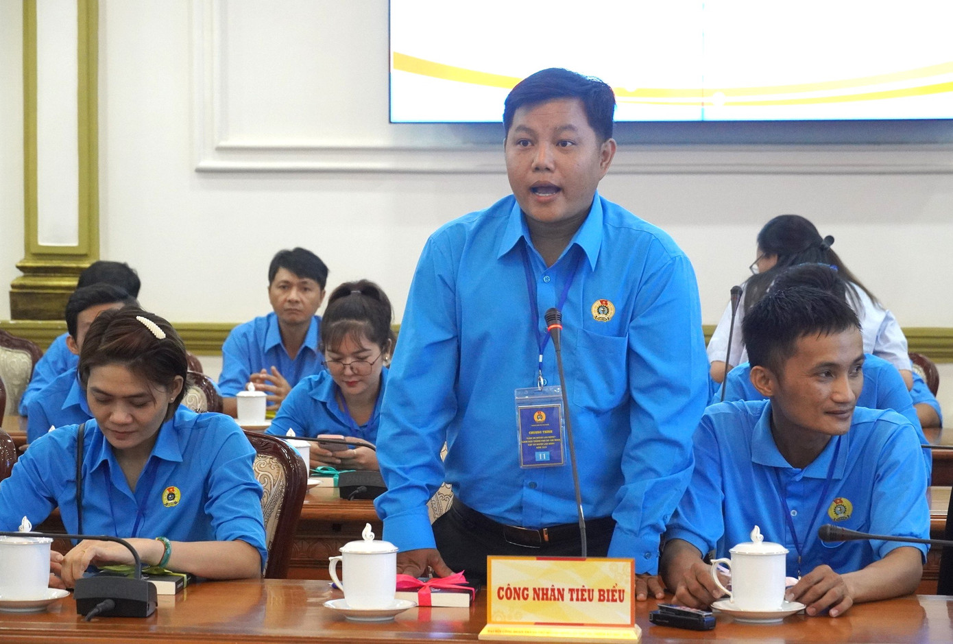 Anh Đăng Minh chia sẻ tại buổi gặp gỡ lãnh đạo TPHCM. Ảnh: PV Anh Đăng Minh chia sẻ tại buổi gặp gỡ lãnh đạo TPHCM. Ảnh: PV