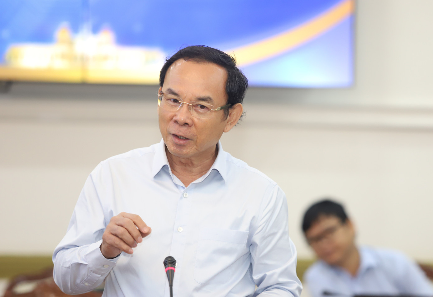 Bí thư Thành ủy TPHCM Nguyễn Văn Nên mong muốn tạo môi trường đầu tư kinh doanh thông thoáng, lành mạnh. Bí thư Thành ủy TPHCM Nguyễn Văn Nên mong muốn tạo môi trường đầu tư kinh doanh thông thoáng, lành mạnh.