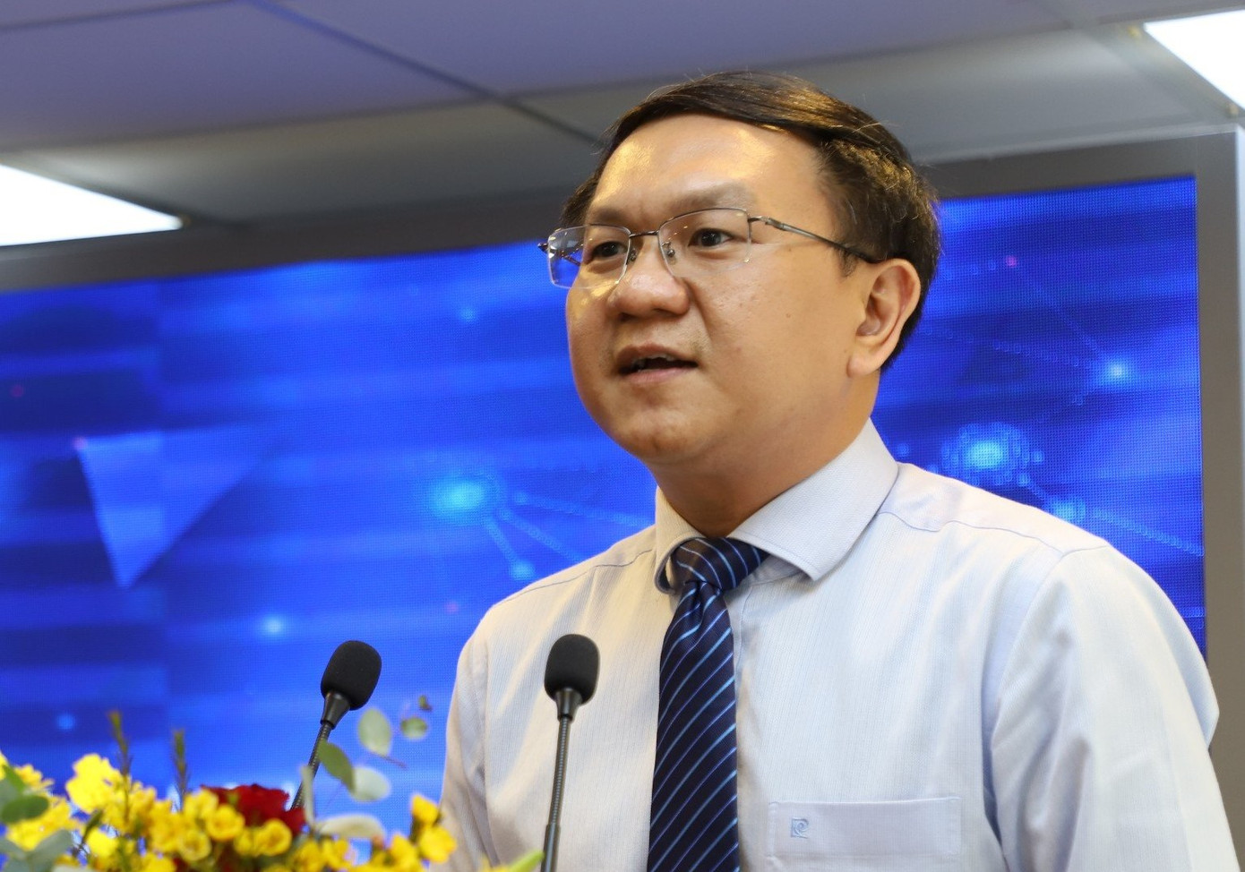 Giám đốc Sở TT&TT TPHCM Lâm Đình Thắng. Ảnh: Ngô Tùng Giám đốc Sở TT&TT TPHCM Lâm Đình Thắng. Ảnh: Ngô Tùng