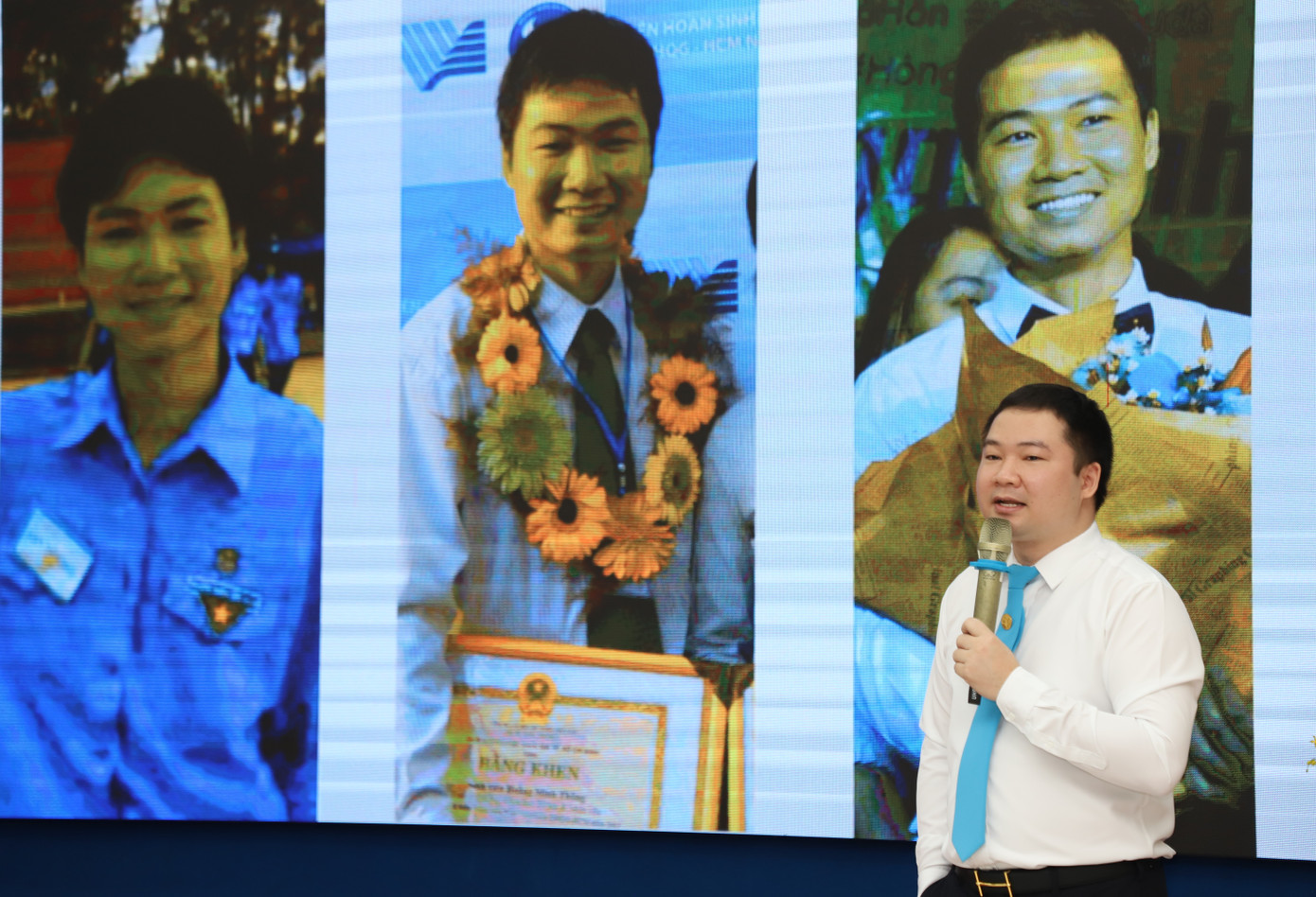 ThS. Hoàng Minh Thông chia sẻ tại tọa đàm. Ảnh: Ngô Tùng ThS. Hoàng Minh Thông chia sẻ tại tọa đàm. Ảnh: Ngô Tùng