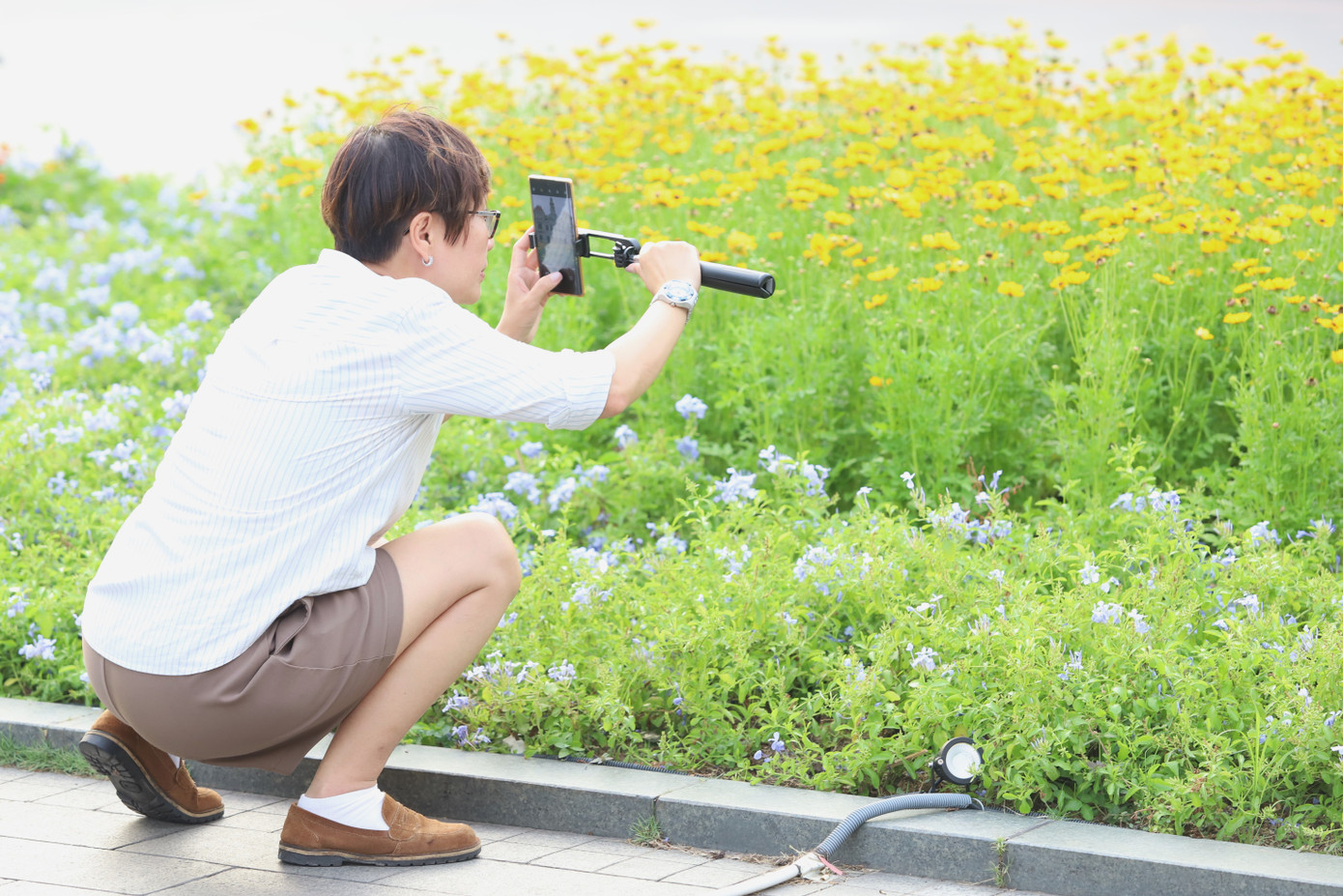 Không gian tạo cảnh trí bắt mắt và thu hút ánh nhìn của nhiều du khách, người dân khi đến khu vực Phố đi bộ Nguyễn Huệ.