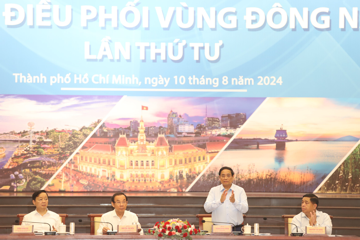 Thủ tướng Phạm Minh Chính dự và chủ trì Hội nghị lần thứ 4 Hội đồng điều phối vùng Đông Nam bộ. Ảnh: Ngô Tùng Thủ tướng Phạm Minh Chính dự và chủ trì Hội nghị lần thứ 4 Hội đồng điều phối vùng Đông Nam bộ. Ảnh: Ngô Tùng