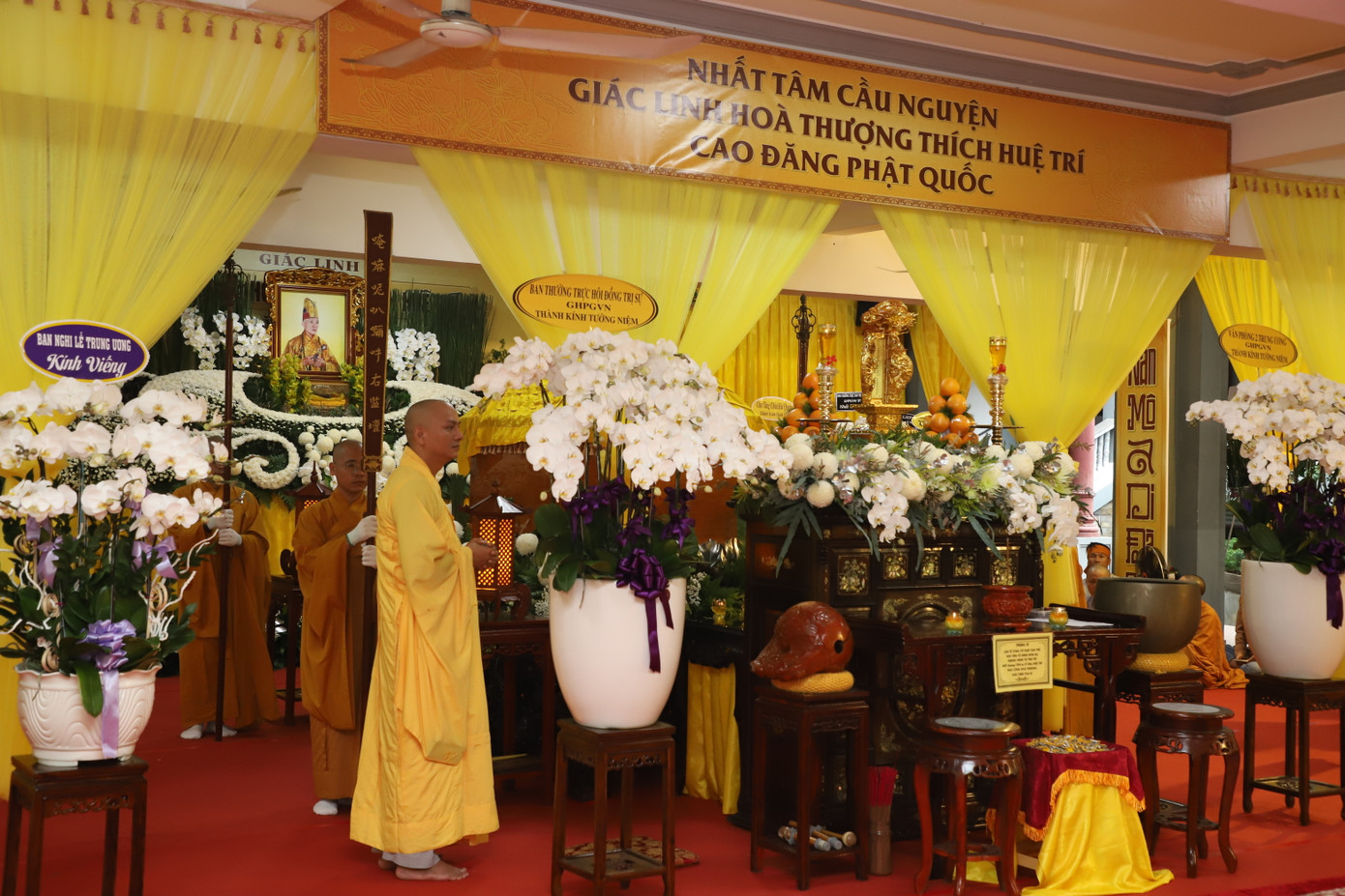 Hòa thượng Thích Huệ Trí đã viên tịch vào lúc 6h, ngày 19/7 (nhằm ngày 14/6 năm Giáp Thìn). Hòa thượng trụ thế 73 năm, hạ lạp 50 năm. Lễ viếng từ 7h ngày 20/7, lễ truy niệm Hòa thượng Thích Huệ Trí vào lúc 11h ngày 21/7. Kim quan Hòa thượng Thích Huệ Trí được đưa về Tổ đình Kim Tiên (TP. Huế, tỉnh Thừa Thiên - Huế). Lễ di quan nhập bảo tháp vào lúc 6h, ngày 25/7 tại Tổ đình Kim Tiên.