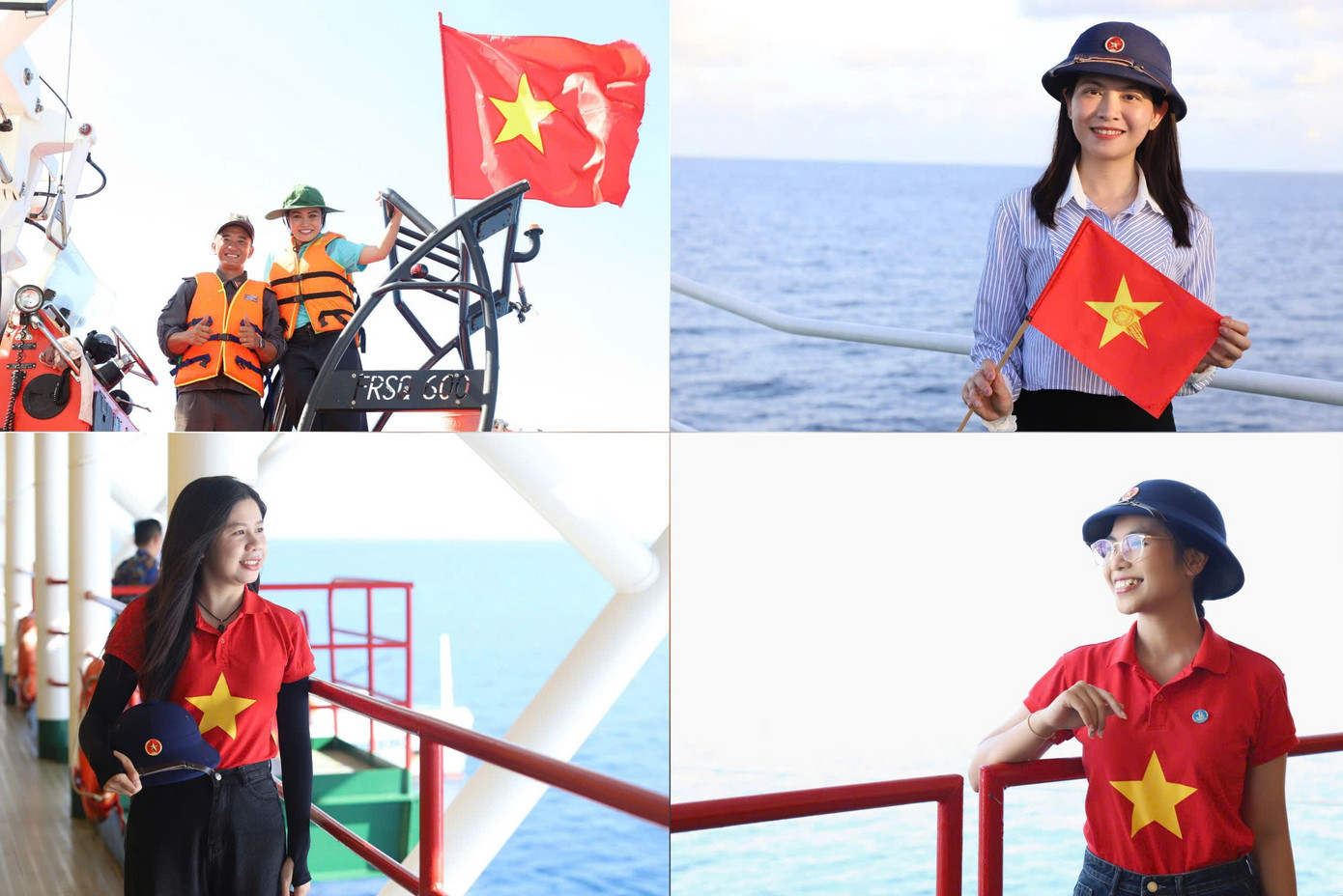 Chuyến hải trình “mang ra tình cảm, mang về niềm tin” đã vun bồi, nhân lên niềm tự hào, tin yêu với quê hương, đất nước, với mảnh đất thiêng liêng của Tổ quốc nơi đầu sóng ngọn gió trong mỗi người trẻ. Ảnh: Ngô Tùng