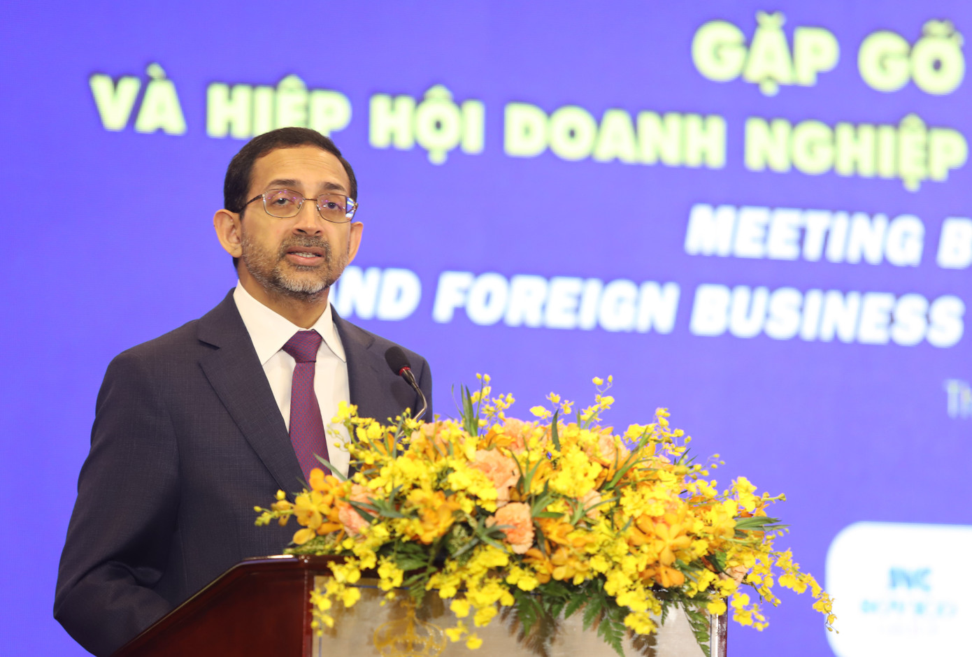 Chủ tịch AmCham trao đổi tại buổi gặp. Ảnh: Ngô Tùng. Chủ tịch AmCham trao đổi tại buổi gặp. Ảnh: Ngô Tùng.