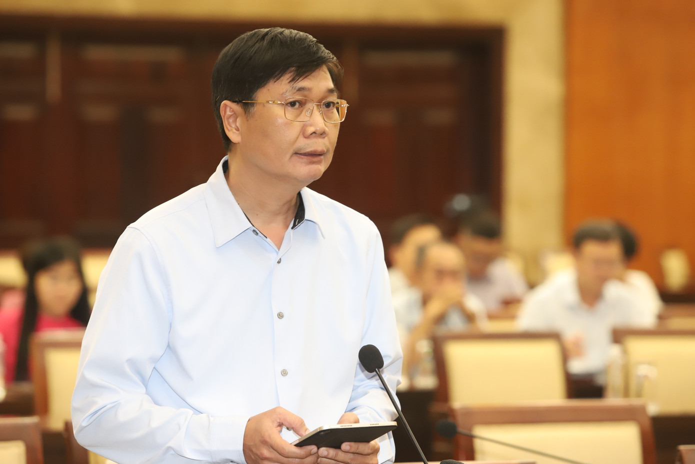 Phó Giám đốc Bảo hiểm xã hội TPHCM Nguyễn Quốc Thanh. Ảnh: Ngô Tùng Phó Giám đốc Bảo hiểm xã hội TPHCM Nguyễn Quốc Thanh. Ảnh: Ngô Tùng