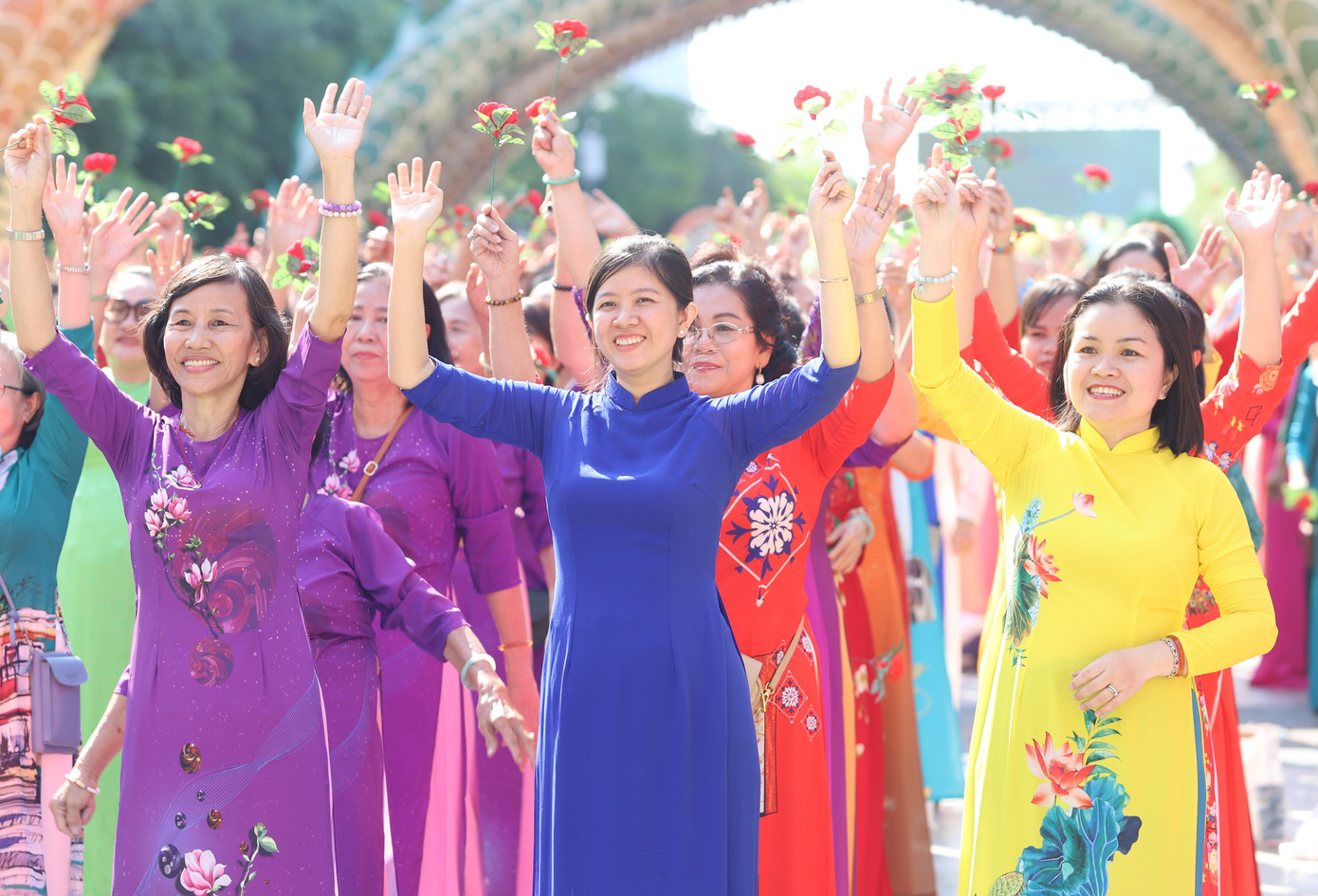 Nụ cười rạng rỡ của chị em hội viên phụ nữ các cấp trên địa bàn TPHCM.