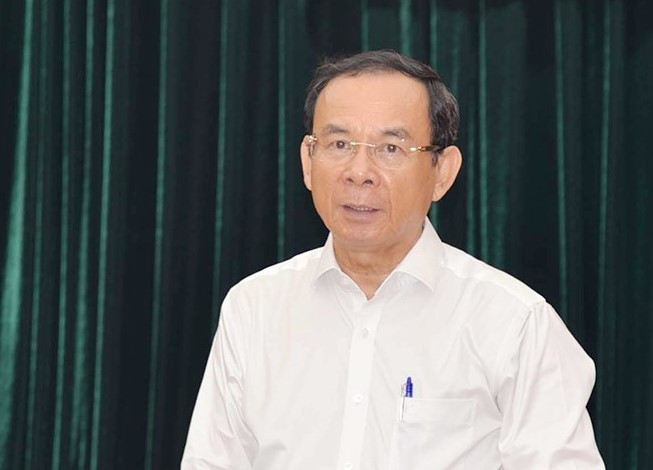 Bí thư Thành ủy TPHCM Nguyễn Văn Nên phát biểu chỉ đạo tại phiên họp. Ảnh: Thành ủy TPHCM Bí thư Thành ủy TPHCM Nguyễn Văn Nên phát biểu chỉ đạo tại phiên họp. Ảnh: Thành ủy TPHCM