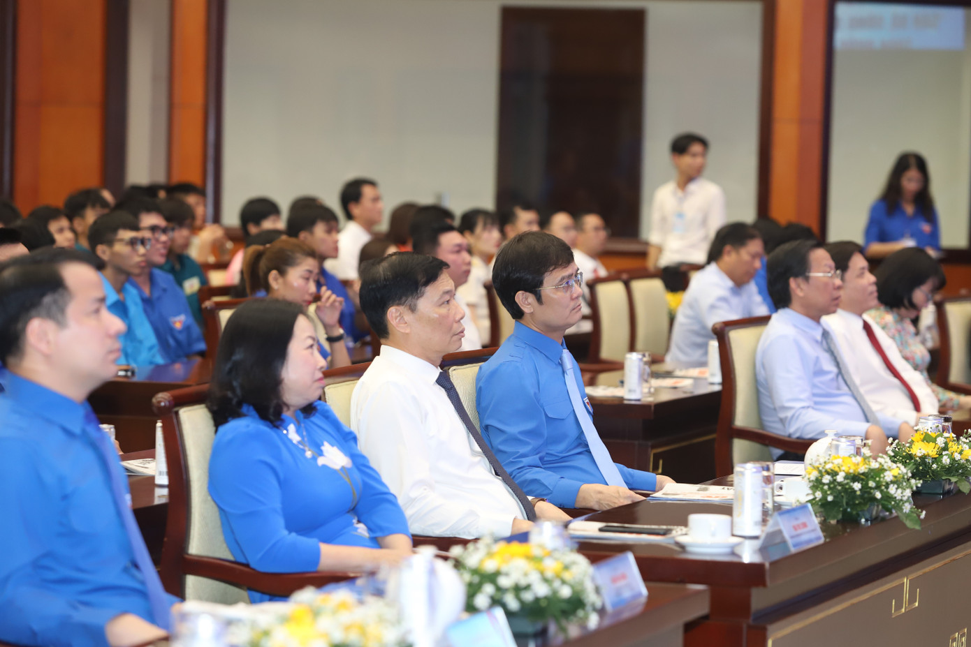 Đại biểu lãnh đạo các cơ quan Trung ương và TPHCM dự buổi lễ. Ảnh: Ngô Tùng Đại biểu lãnh đạo các cơ quan Trung ương và TPHCM dự buổi lễ. Ảnh: Ngô Tùng