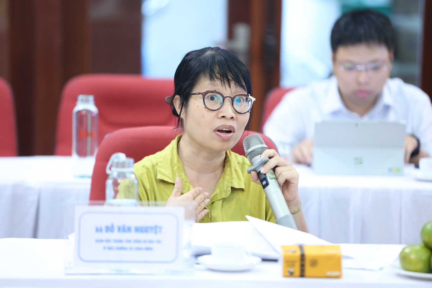 Bà Đỗ Vân Nguyệt, Giám đốc Trung tâm Sống và Học tập vì môi trường và cộng đồng.