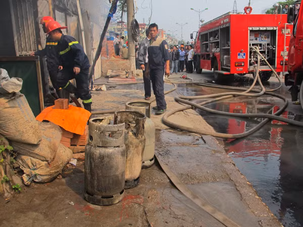Rất may, vụ hỏa hoạn không gây thiệt hại về người
