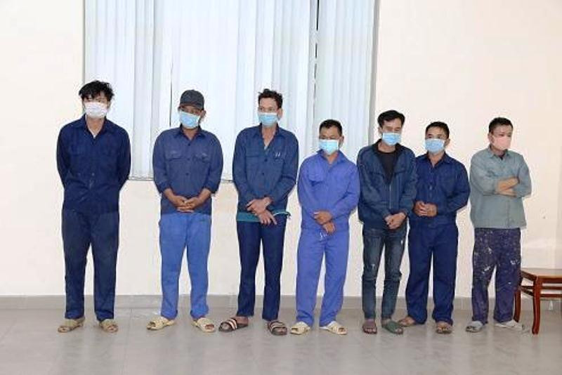 Các đối tượng bị bắt trong vụ án