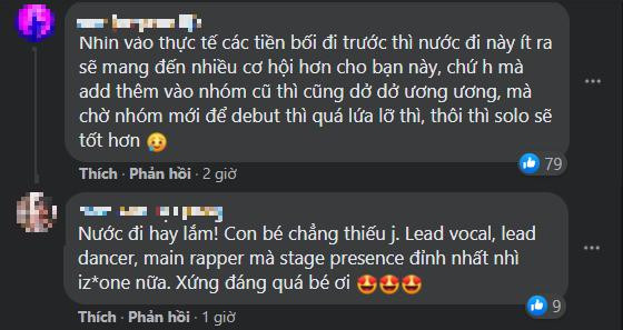 Các fan cũng ủng hộ Yena ra mắt solo hơn là gia nhập Everglow. Các fan cũng ủng hộ Yena ra mắt solo hơn là gia nhập Everglow.