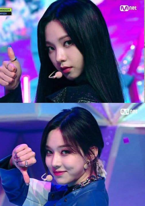 Bộ đôi visual của aespa tiếp tục gây bão nhờ ending đã đẹp lại còn đáng yêu.