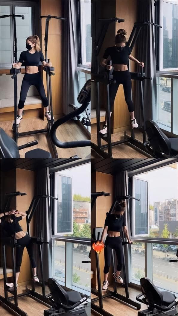 Cô nàng cũng thường xuyên tập luyện để đạt được vóc dáng lý tưởng nhất.