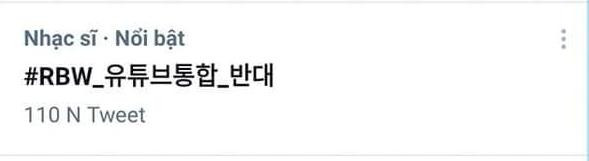 Các hashtag phản đối RBW đạt thứ hạng cao ở nhiều nước. Các hashtag phản đối RBW đạt thứ hạng cao ở nhiều nước.