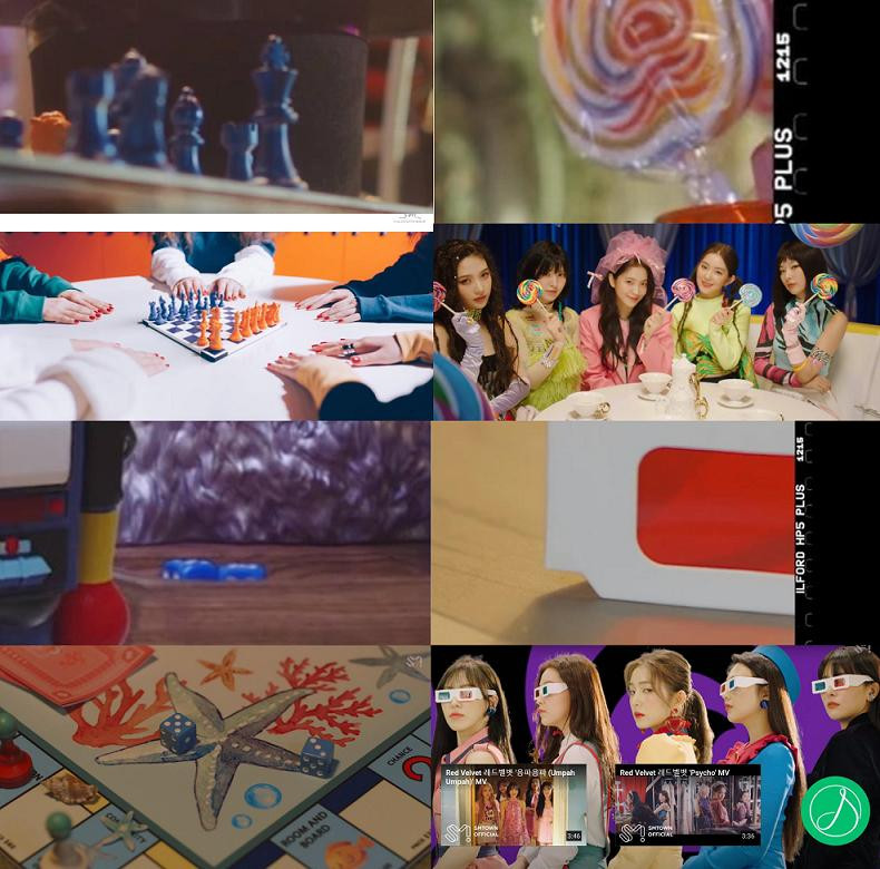 Bàn cờ trong Dumb Dumb, kính 3D trong Zimzalabim và hàng loạt các đồ vật khác được fan soi ra trong clip.