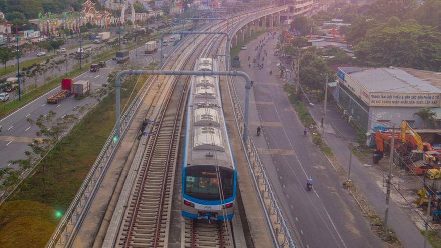 Từ tháng 7/2024, metro số 1 Bến Thành - Suối Tiên dự kiến mở bán vé. Ảnh: Phạm Nguyễn.