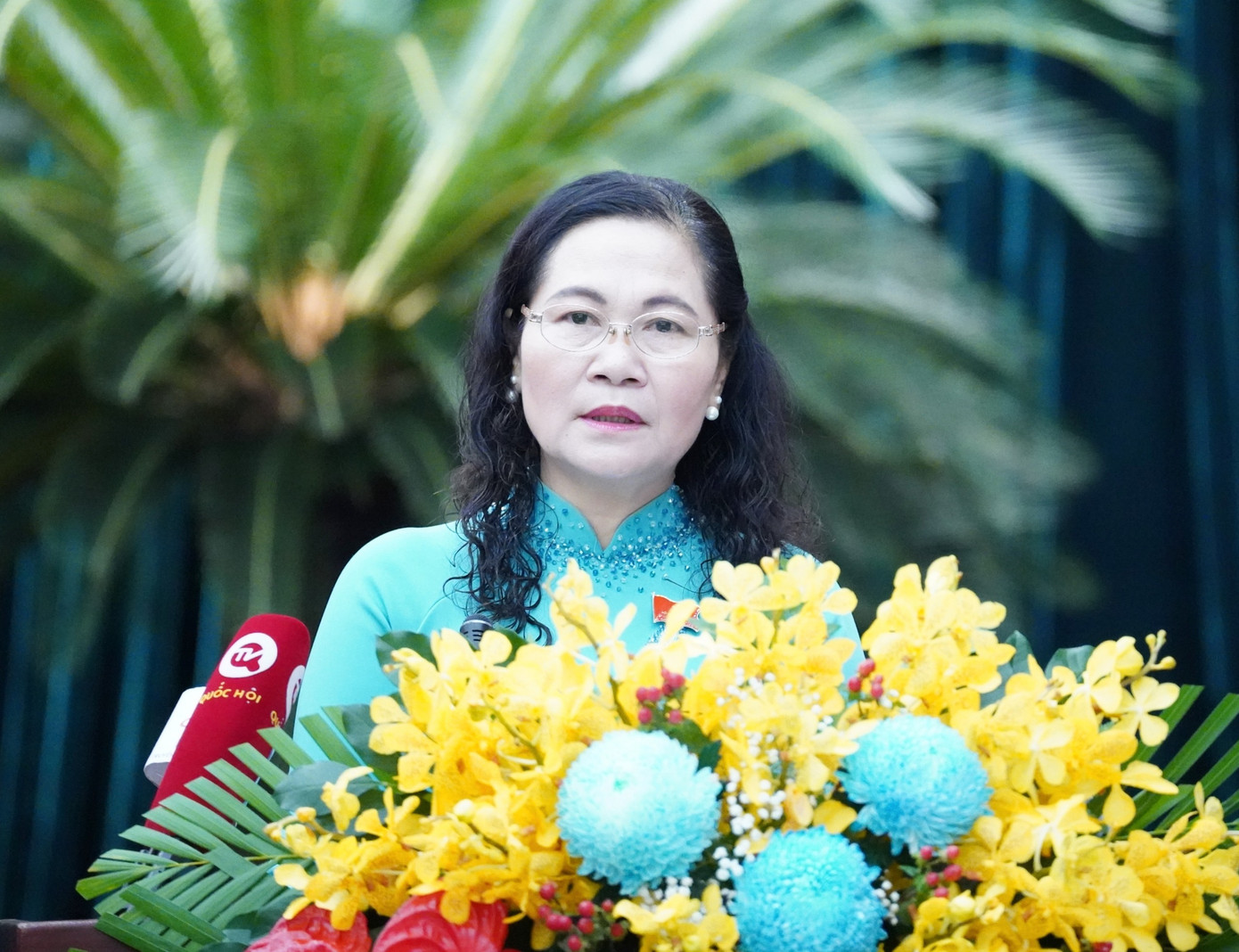 Bà Nguyễn Thị Lệ - Chủ tịch HĐND TPHCM - phát biểu khai mạc kỳ họp. Ảnh: Thuận Văn. Bà Nguyễn Thị Lệ - Chủ tịch HĐND TPHCM - phát biểu khai mạc kỳ họp. Ảnh: Thuận Văn.