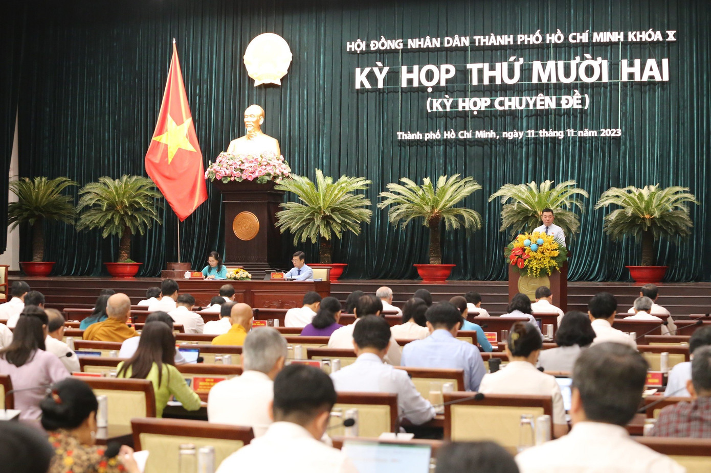 Toàn cảnh kỳ họp thứ 12 (kỳ họp chuyên đề) HĐND TPHCM khóa X. Ảnhh: Ngô Tùng. Toàn cảnh kỳ họp thứ 12 (kỳ họp chuyên đề) HĐND TPHCM khóa X. Ảnhh: Ngô Tùng.