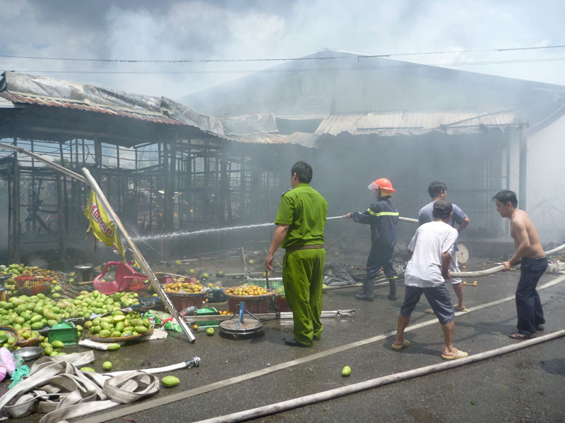 Hiện trường vụ cháy. Hiện trường vụ cháy