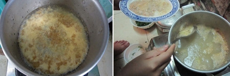  Thèm canh cua nhưng nhìn bát nước lọc cua đục ngầu, có bà nội trợ lại vớt hết phần thịt cua nổi lên khi đun sôi để bỏ đi vì cho rằng bao nhiêu váng bẩn cũng nổi lên theo đó