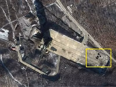 Hình ảnh khu vực có bệ phóng tên lửa của Triều Tiên chụp từ vệ tinh. Hình ảnh khu vực có bệ phóng tên lửa của Triều Tiên chụp từ vệ tinh