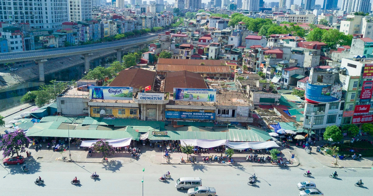 Chợ Ngã Tư Sở bị đình chỉ toàn bộ do vi phạm PCCC