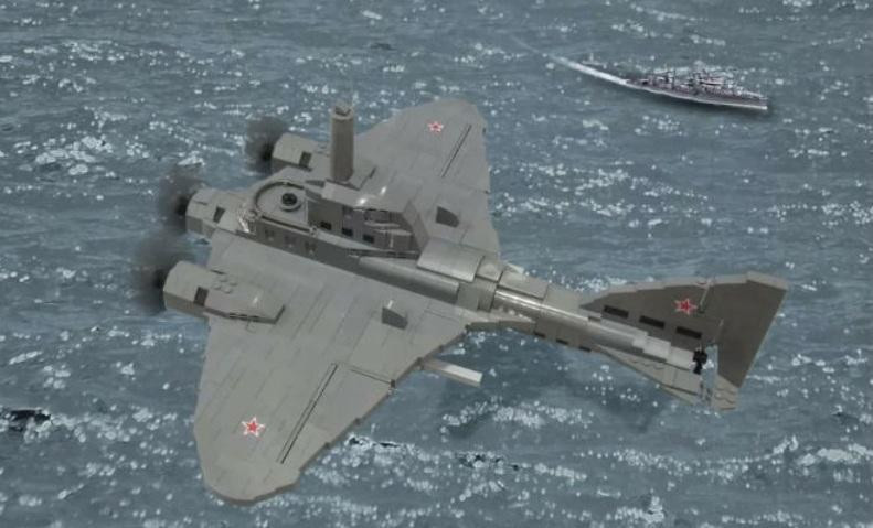 Mô phỏng đồ họa tàu ngầm bay của Liên Xô khi bay. Nguồn: Dnpmag.com. Mô phỏng đồ họa tàu ngầm bay của Liên Xô khi bay. Nguồn: Dnpmag.com.