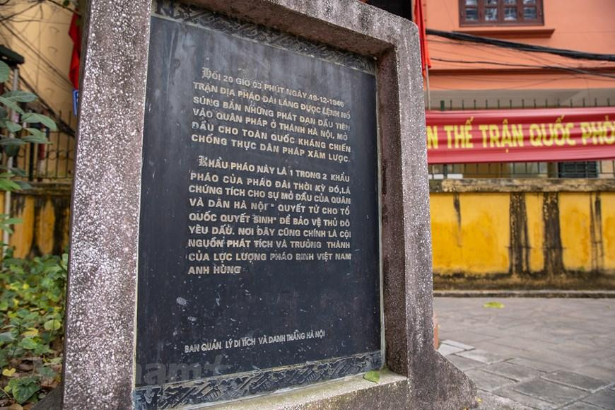 Pháo đài Láng và phát đại bác 19/12/1946 được cho là nơi nổ ra tiếng súng tự giải phóng của các nước bị áp bức ở Đông Dương. (Ảnh: Minh Sơn/Vietnam+)