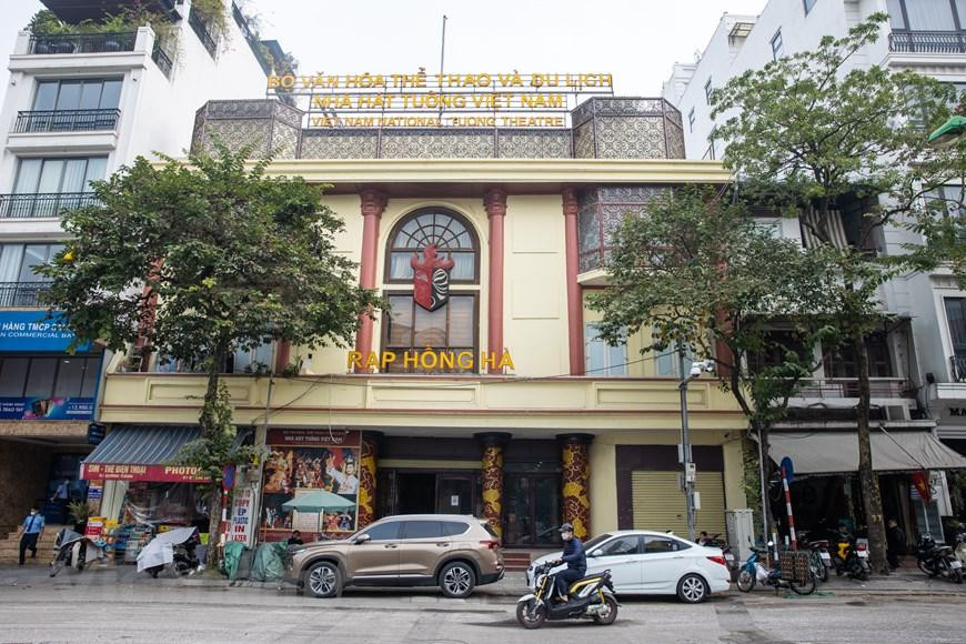 Rạp Hồng Hà (trước là Olympia Theatre) nằm trên phố Đường Thành, ngày 20/12 đến ngày 22/12/1946, các chiến sĩ tự vệ Thành đã chiến đấu anh dũng, tiêu diệt nhiều giặc Pháp. (Ảnh: Minh Sơn/Vietnam+)