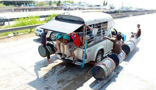 Những kiểu xe chống lụt chỉ có ở Thái Lan ảnh 3