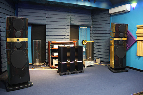 Cận cảnh bộ loa dát vàng hơn 8 tỷ vừa về Việt Nam ảnh 3