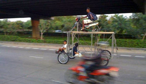 Những kiểu xe chống lụt chỉ có ở Thái Lan ảnh 5