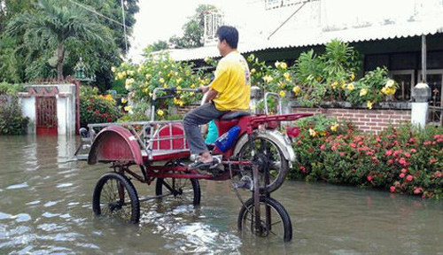 Những kiểu xe chống lụt chỉ có ở Thái Lan ảnh 4
