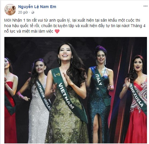 Sau scandal với Trường Giang, Nam Em thi hoa hậu quốc tế? ảnh 1