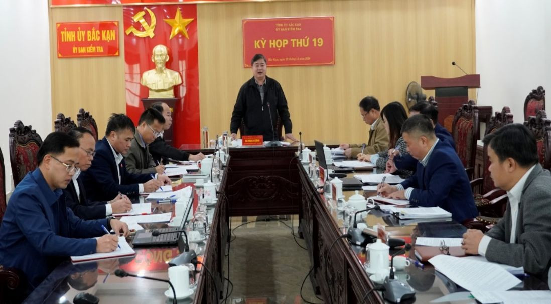 Kỳ họp thứ 19 của UBKT Tỉnh ủy Bắc Kạn.