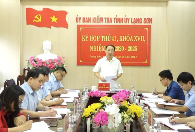 Ủy ban Kiểm tra Tỉnh ủy Lạng Sơn tiến hành kỳ họp thứ 41. Ủy ban Kiểm tra Tỉnh ủy Lạng Sơn tiến hành kỳ họp thứ 41.