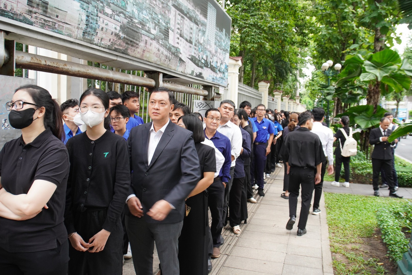 Trực tiếp Lễ viếng Tổng Bí thư Nguyễn Phú Trọng ngày 26/7 ảnh 7