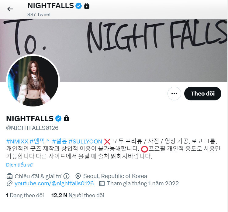 Hiện fansite đã khóa tài khoản Twitter vì vấp phải làn sóng chỉ trích dữ dội của dư luận. Hiện fansite đã khóa tài khoản Twitter vì vấp phải làn sóng chỉ trích dữ dội của dư luận.