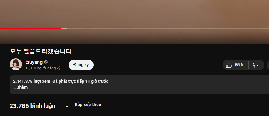 Đoạn video thu hút hơn 2 triệu lượt xem chỉ sau 11 tiếng đăng tải cùng lượng bình luận và tương tác "khổng lồ".