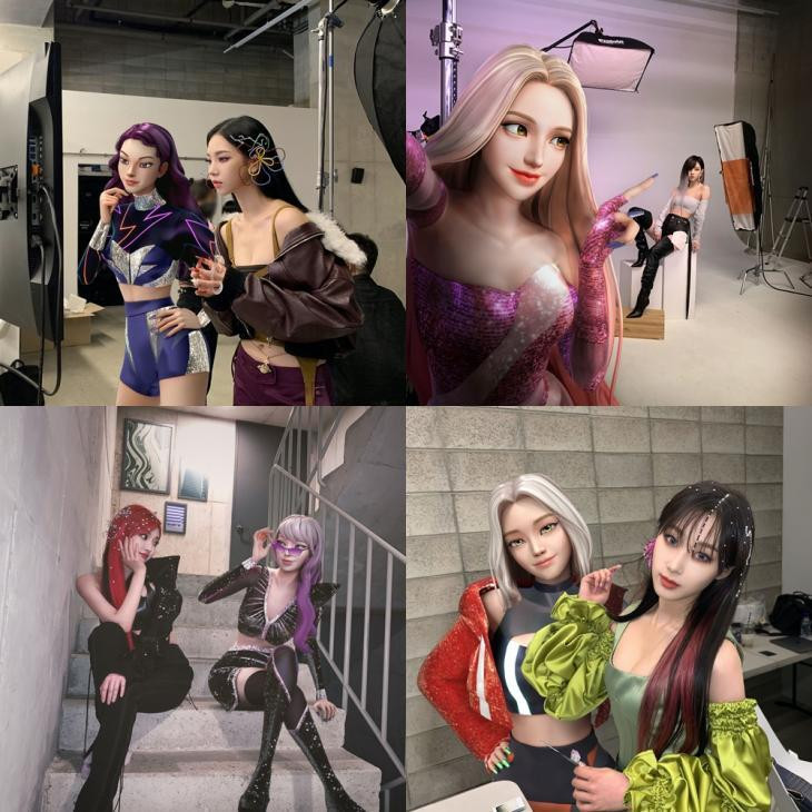 Những cô nàng ae thân thiết với các thành viên của aespa. Những cô nàng ae thân thiết với các thành viên của aespa.