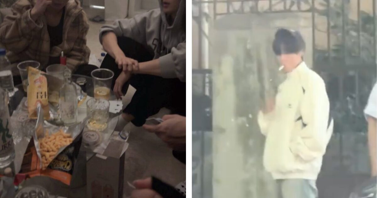 Những tấm ảnh được đăng tải từ "nội chiến" fan THE BOYZ cho thấy Juyeon, Eric và Sunwoo có hành vi hút thuốc, trong khi Hyunjae và Sangyeon thì tụ tập nhậu nhẹt với bạn khác giới.