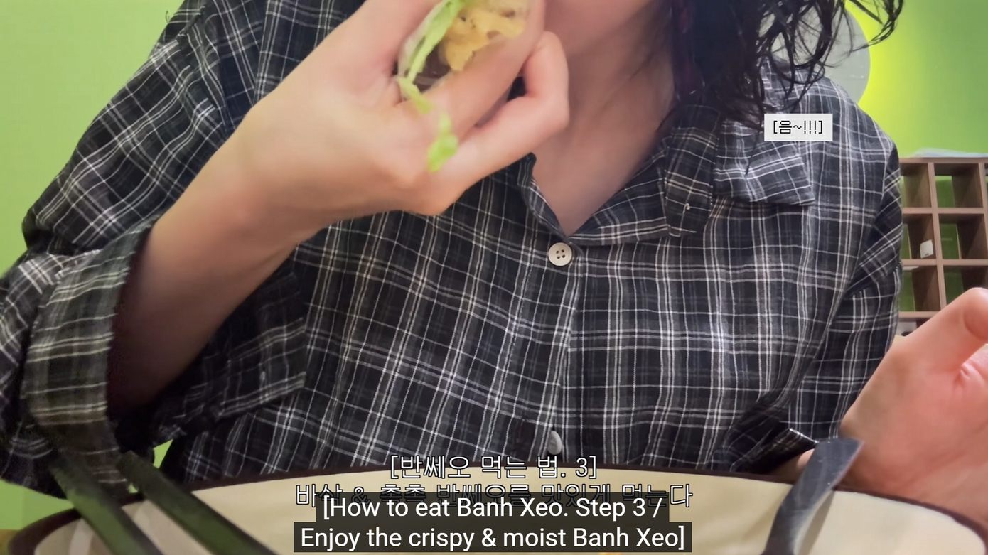 ...rồi bánh xèo, tất cả đều nhận được cái gật đầu thỏa mãn của Seulgi. ...rồi bánh xèo, tất cả đều nhận được cái gật đầu thỏa mãn của Seulgi.